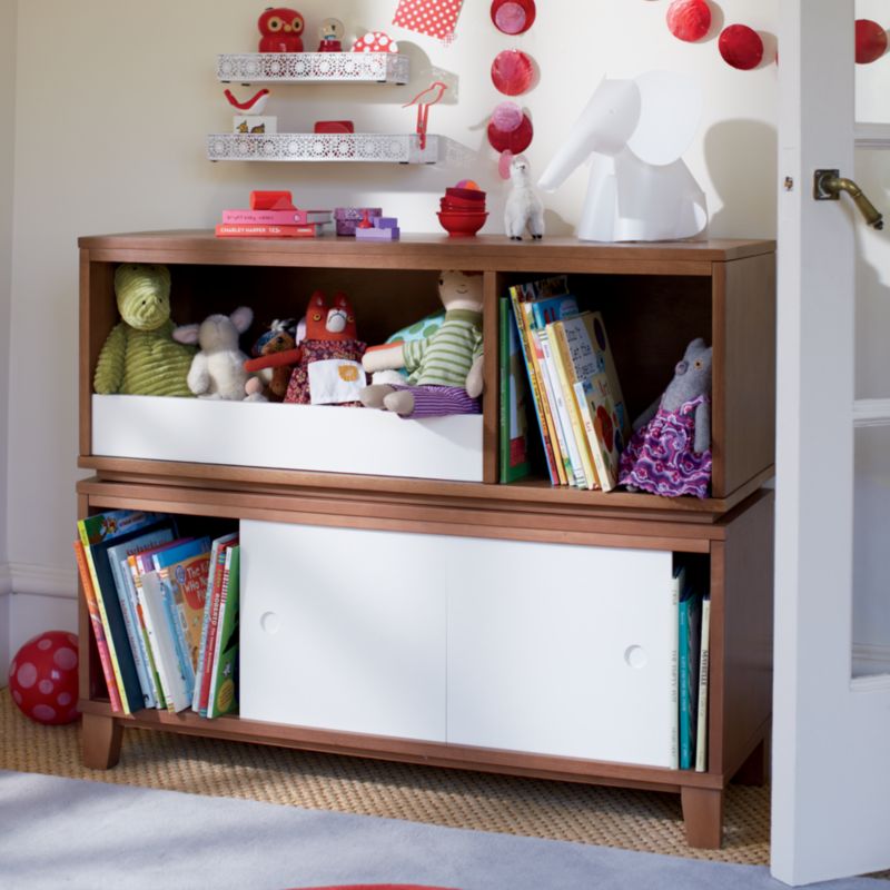 District Stackable -Cube Wood Bookcase