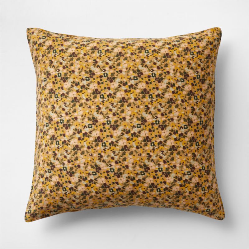 Yellow floral online pillows