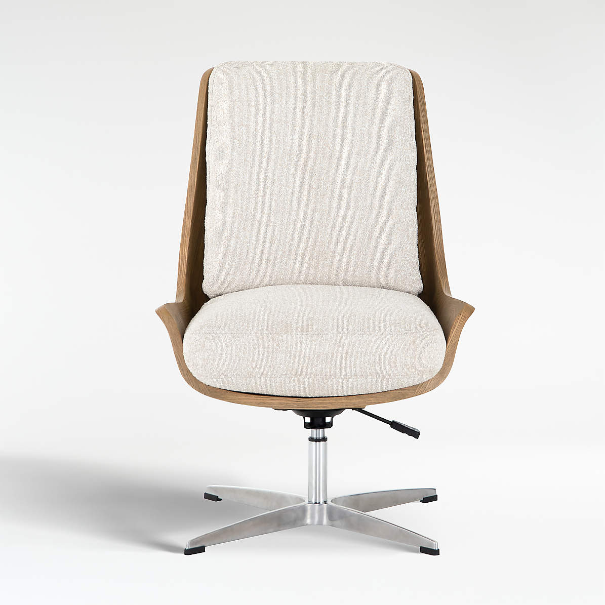 Crate and barrel leather office online chair