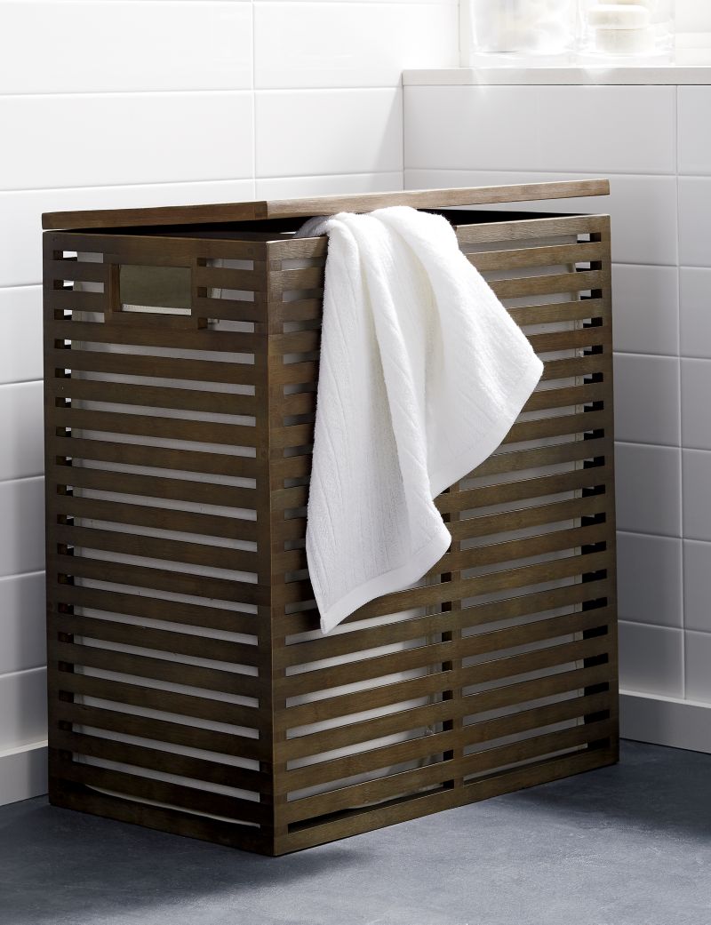 Dixon Bamboo Hamper with Liner - image 1 of 4