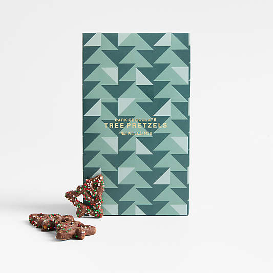 Dark Chocolate Tree Pretzel Single-Serve Tent Box