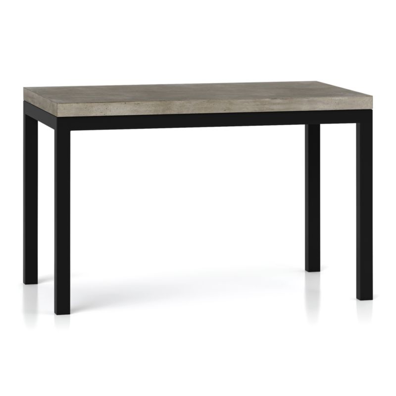 Parsons Concrete Top/ Dark Steel Base 48x28 Dining Table - image 8 of 15