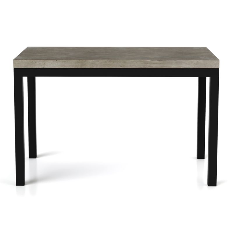 Parsons Concrete Top/ Dark Steel Base 48x28 Dining Table - image 9 of 15
