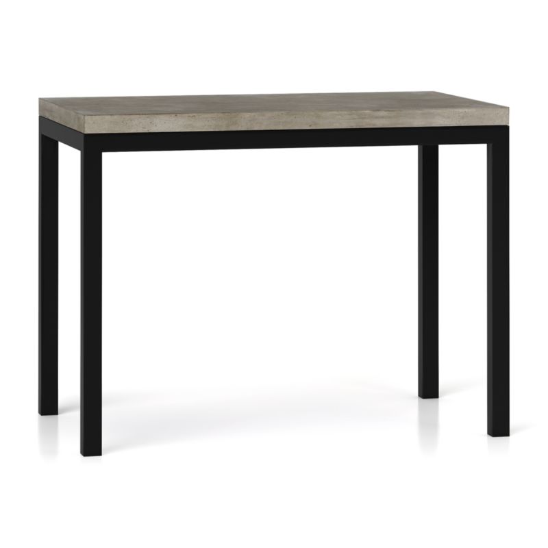Parsons Concrete Top/ Dark Steel Base 48x28 Dining Table - image 3 of 15