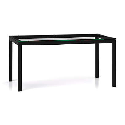 black parsons table