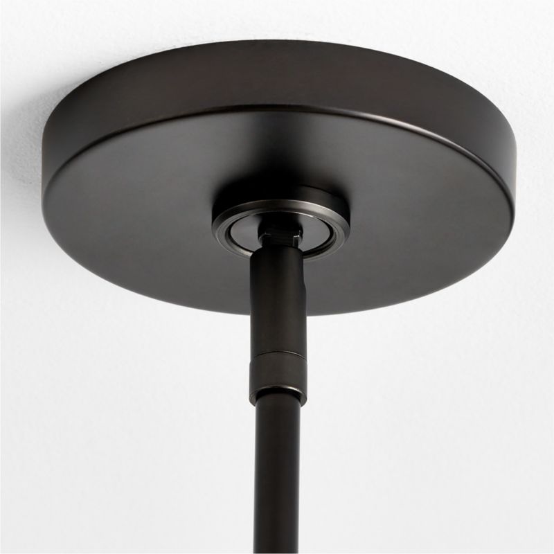 Dakota Black Pendant with Alabaster Shade - image 3 of 5