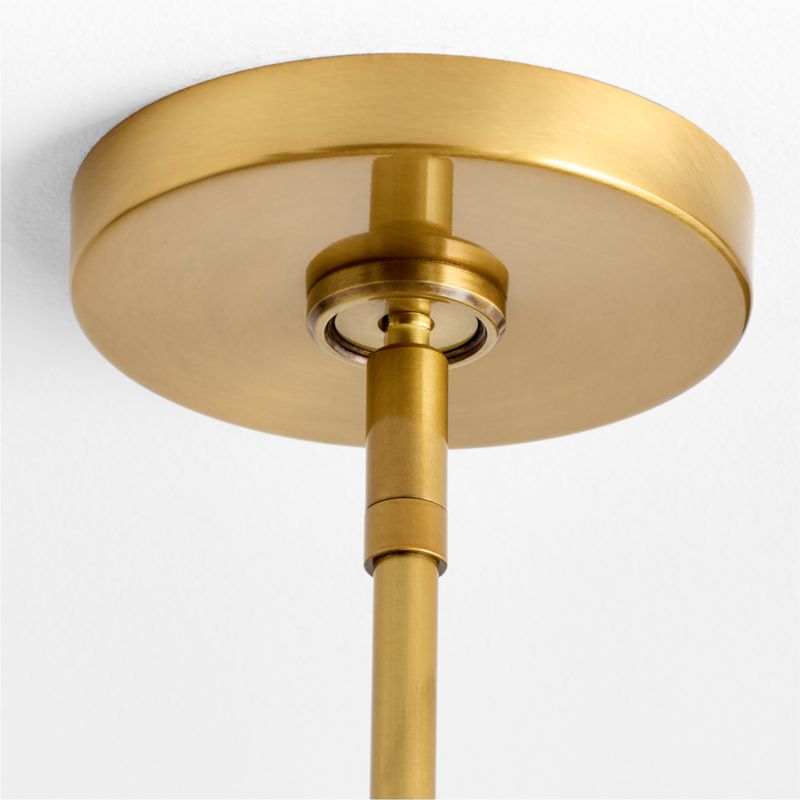 Dakota Brass Pendant with Alabaster Shade - image 3 of 6