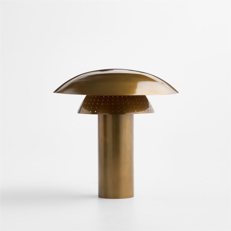 Den Brass Table Lamp with Metal Shade 14.25" - image 3 of 7