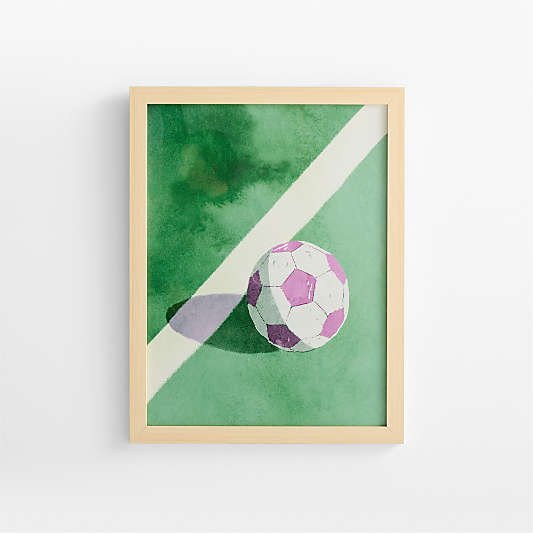 Soccer Ball Framed Wall Art Print