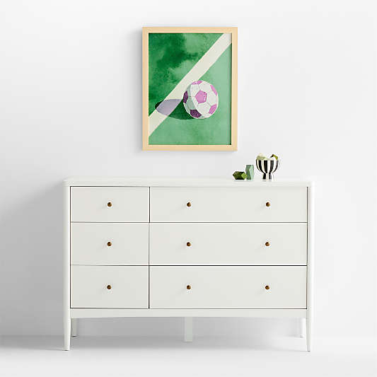 Soccer Ball Framed Wall Art Print