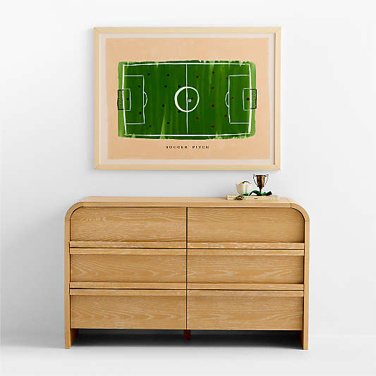 Pitch Perfect Soccer Field Framed Wall Art Print