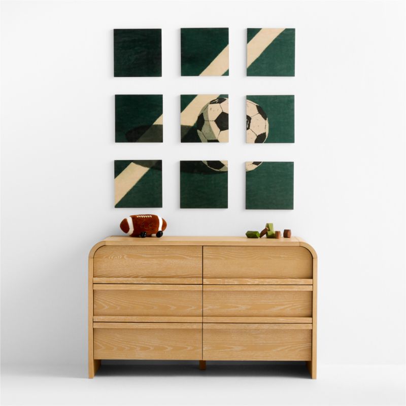 Soccer Quadrant Wall Art on Maple Wood - image 2 of 4