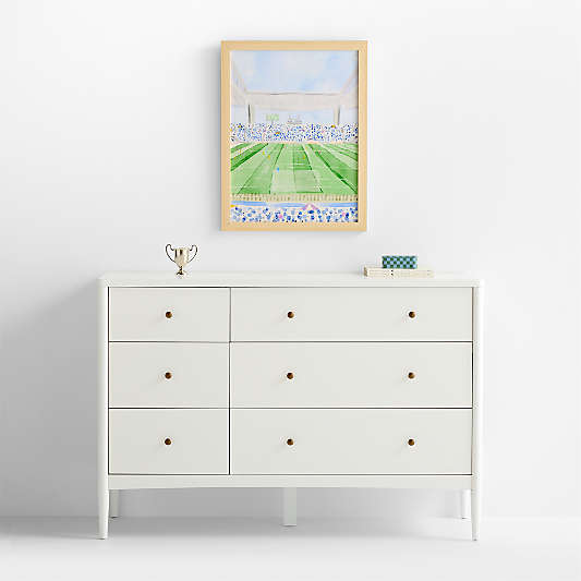 Stadium Field Fun Soccer Framed Wall Art Print