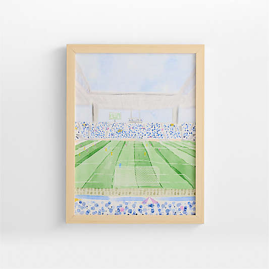 Stadium Field Fun Soccer Framed Wall Art Print