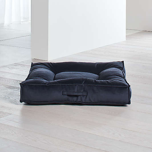 Piazza Large Shale Tufted Dog Bed