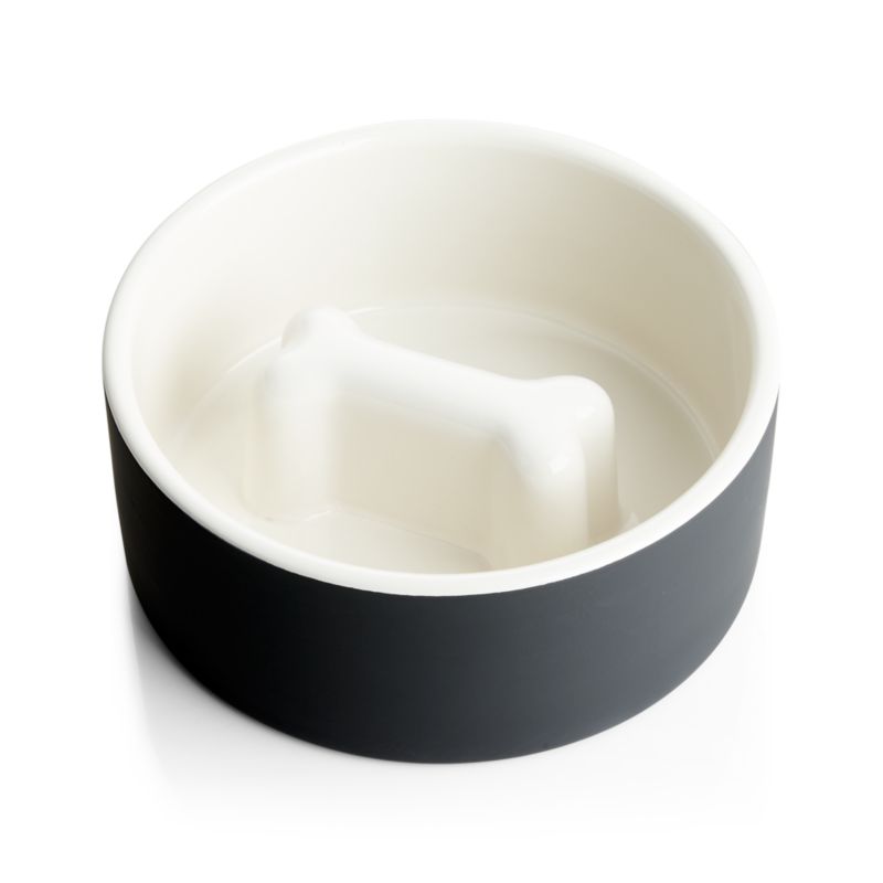 PAIKKA Medium Black Ceramic Dog Water Bowl + Reviews