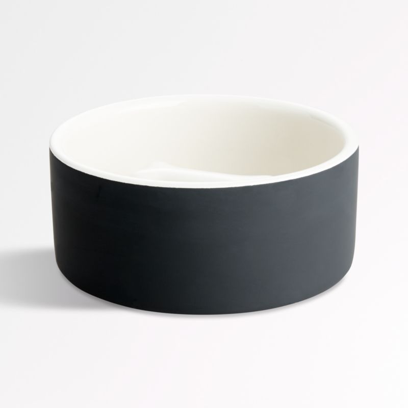 PAIKKA Large Slow-Feed Black Ceramic Dog Bowl + Reviews