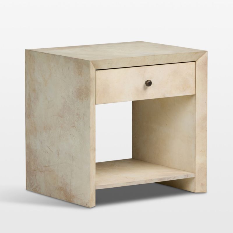 Dolly 25" Leather-Wrapped Nightstand - image 4 of 8