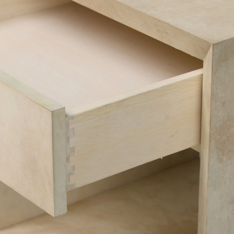 Dolly 25" Leather-Wrapped Nightstand - image 6 of 8