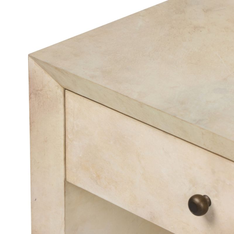 Dolly 25" Leather-Wrapped Nightstand - image 7 of 8