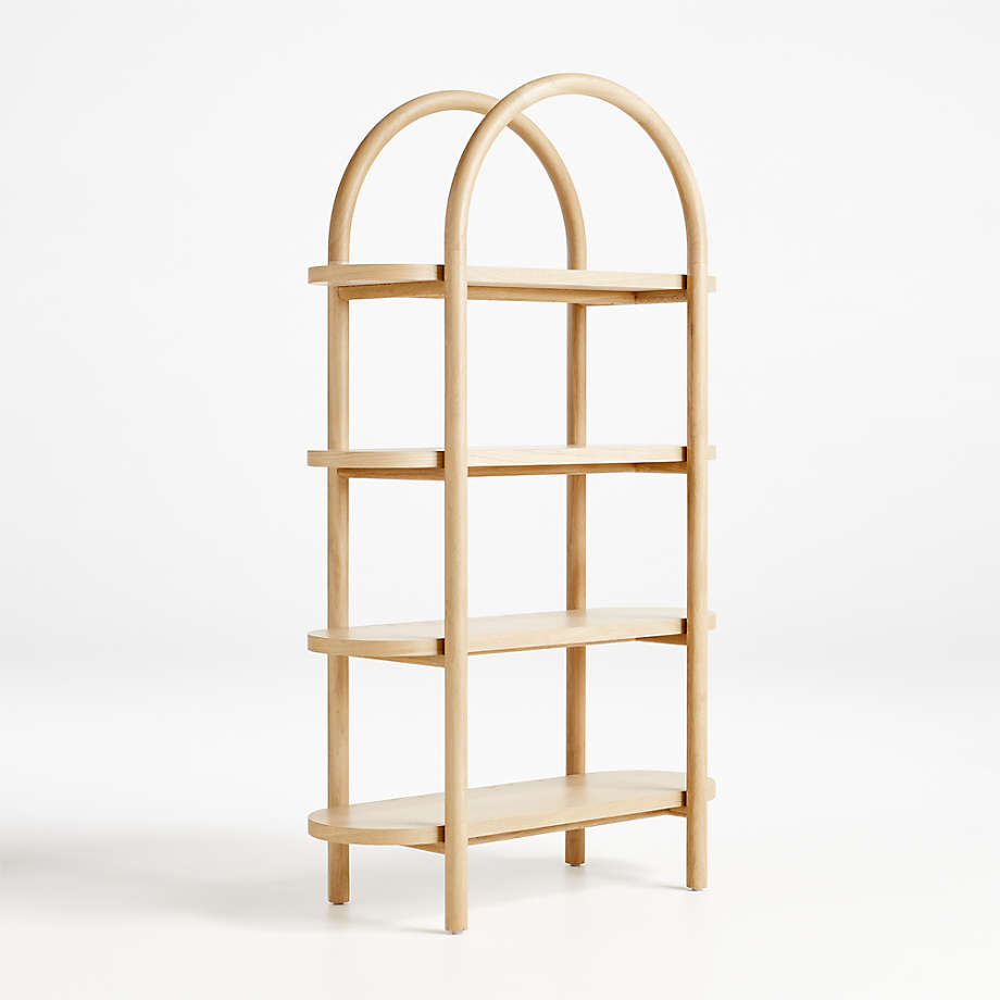 Canyon Natural Wood Tall 4-Shelf Bookcase by Leanne Ford