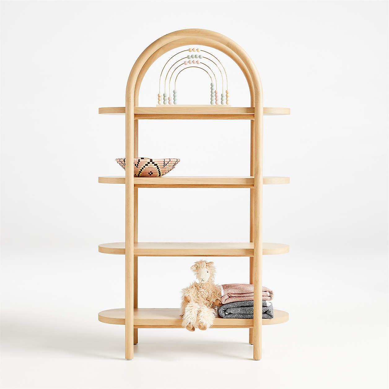 Canyon Natural Wood Tall 4-Shelf Kids Bookcase by Leanne Ford + Reviews ...