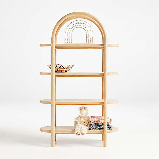 Canyon Natural Wood Tall 4-Shelf Bookcase by Leanne Ford