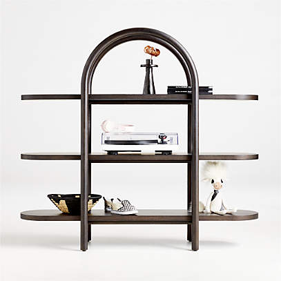 Canyon Natural Wood Tall 4-Shelf Bookcase by Leanne Ford