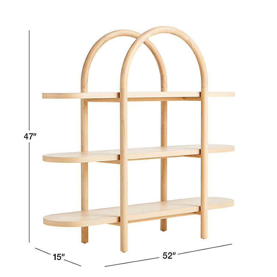 Dolly natural tall deals bookcase