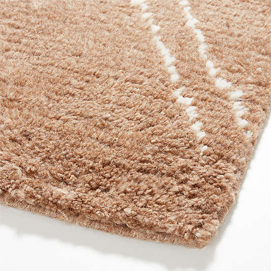 Dolomites Wool Hand-Knotted Caramel Brown Area Rug 9'x12'