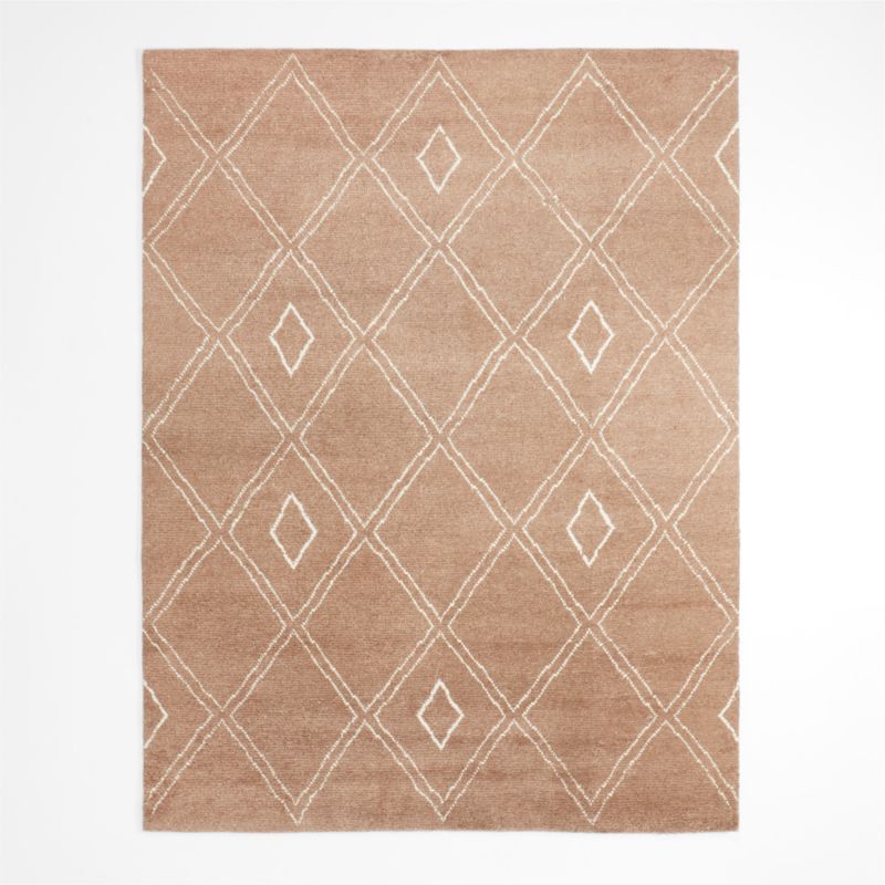 Dolomites Wool Hand-Knotted Caramel Brown Rug Swatch 12"x18" - image 1 of 4