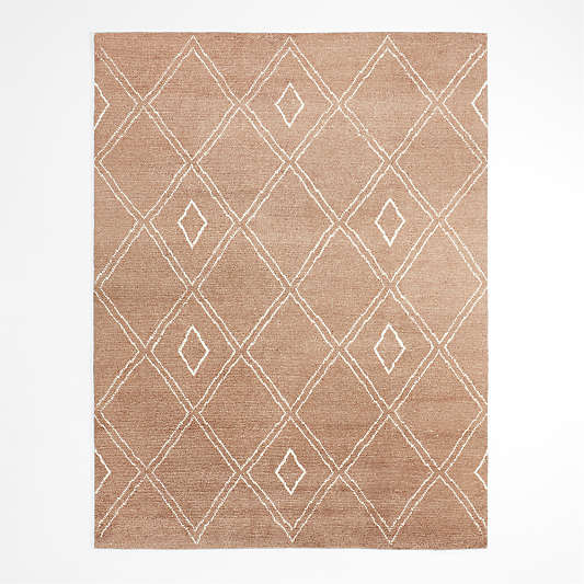 Dolomites Wool Hand-Knotted Caramel Brown Area Rug 12'x15'