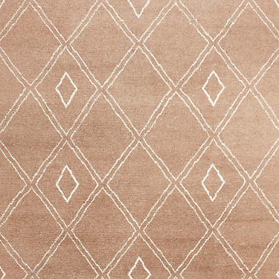 Dolomites Wool Hand-Knotted Caramel Brown Area Rug 10'x14'