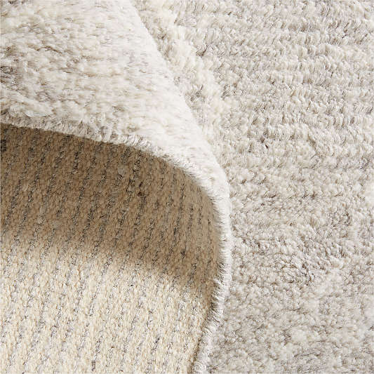 Dolomites Wool Hand-Knotted Silver Grey Area Rug 12'x15'