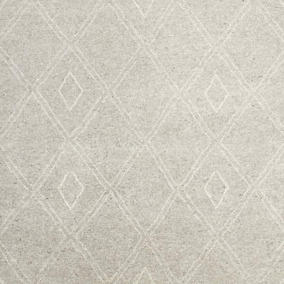 Dolomites Wool Hand-Knotted Silver Grey Area Rug 6'x9'