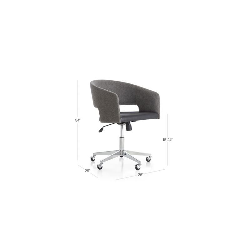 View Don Upholstered Office Chair - image 2 of 16