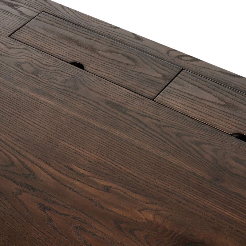 Donley 78" Umber Oak Wood Desk with Wirelsss Charging - image 5 of 8