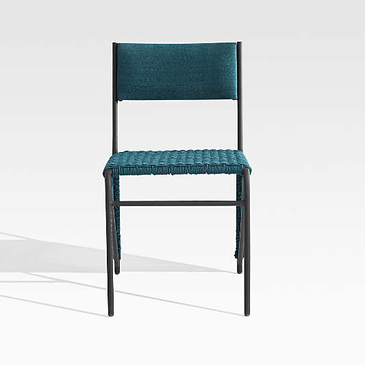 Dorado Teal Small Space Outdoor Dining Chair