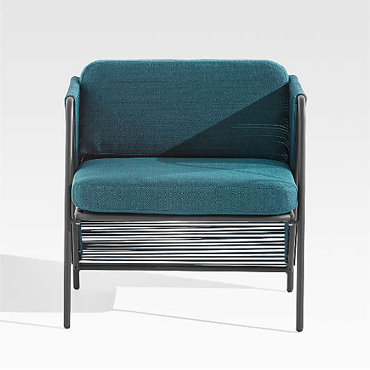 Dorado Teal Small Space Outdoor Lounge Chair