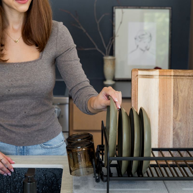 Dorai Home Dish Rack with Drying Stone in Basalt - image 2 of 3