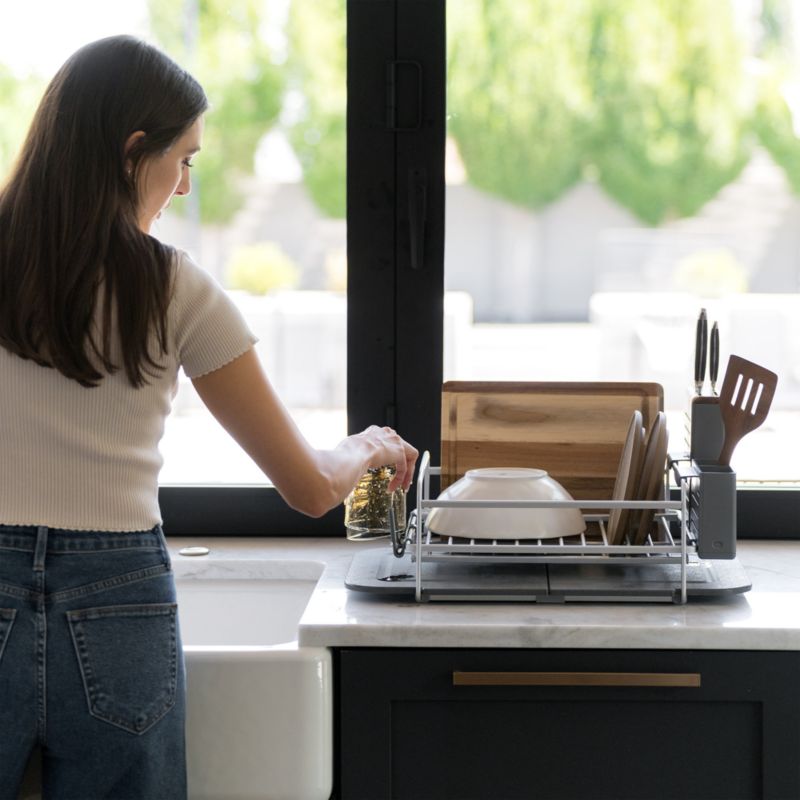 Dorai Home Dish Rack with Drying Stone in Slate - image 3 of 4