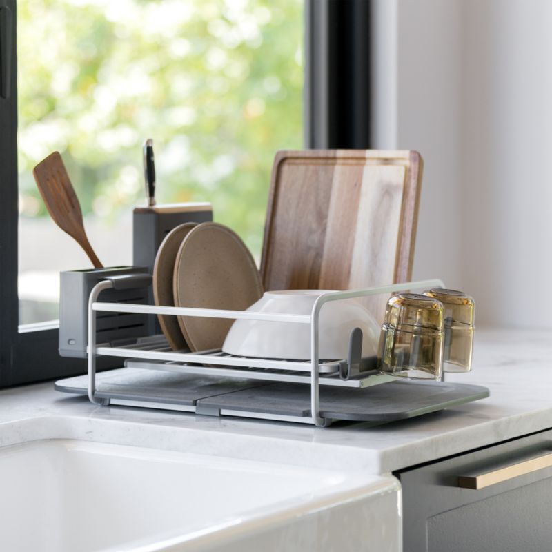 Dorai Home Dish Rack with Drying Stone in Slate - image 2 of 4