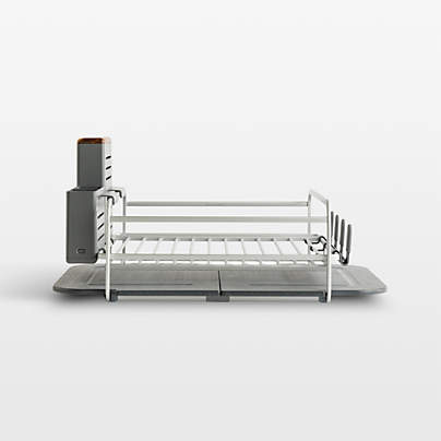 Dorai Home Dish Rack with Drying Stone in Slate