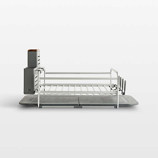 Dorai Home Dish Rack with Drying Stone in Slate