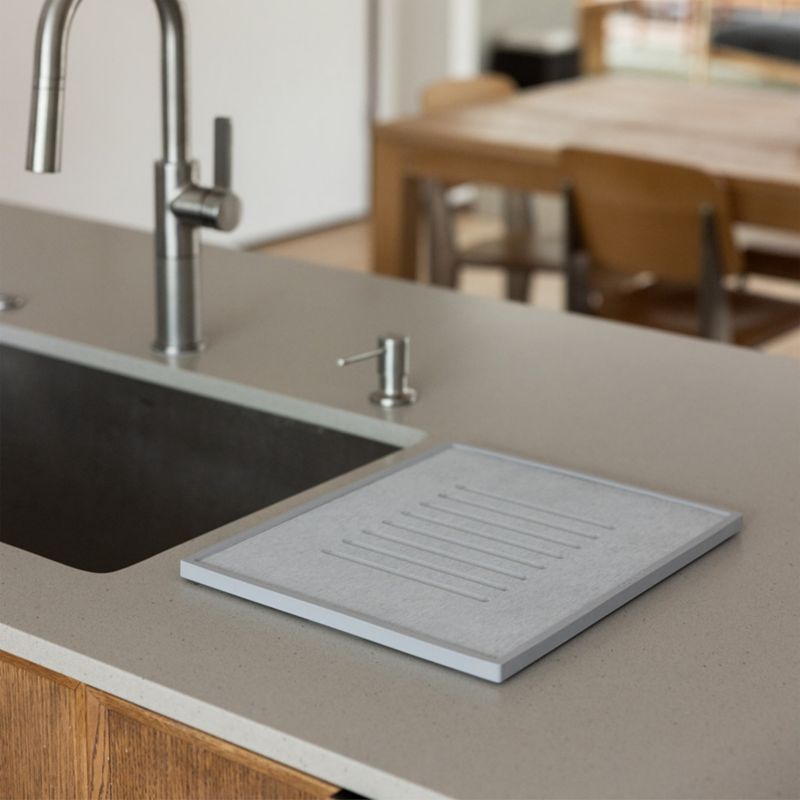 Dorai Home Dish Drying Stone in Ash - image 3 of 5