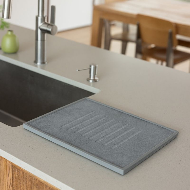 Dorai Home Dish Drying Stone in Slate - image 3 of 5