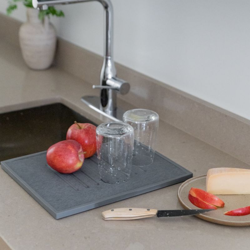 Dorai Home Dish Drying Stone in Slate - image 1 of 5