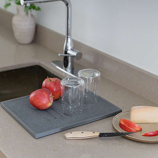 Dorai Home Dish Drying Stone in Slate