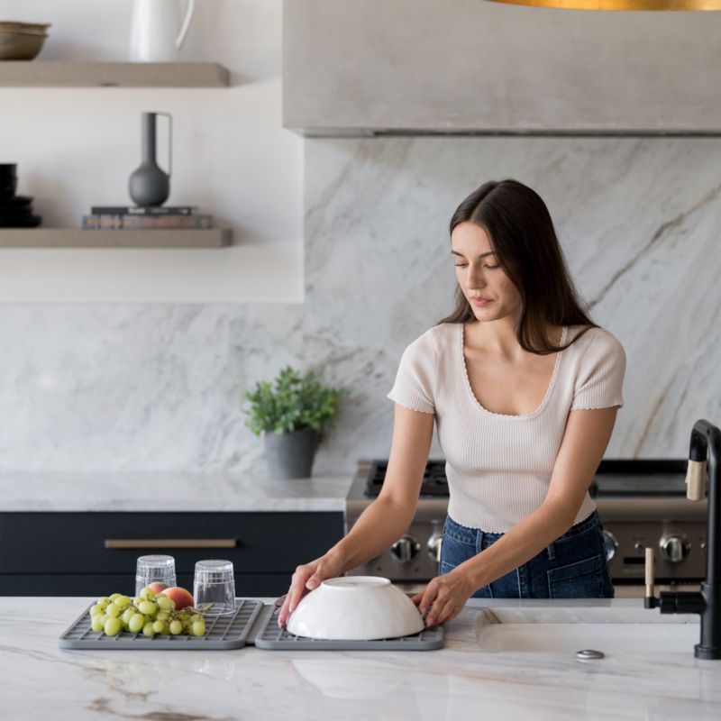 Dorai Home Large Dish Pad in Slate - image 3 of 5