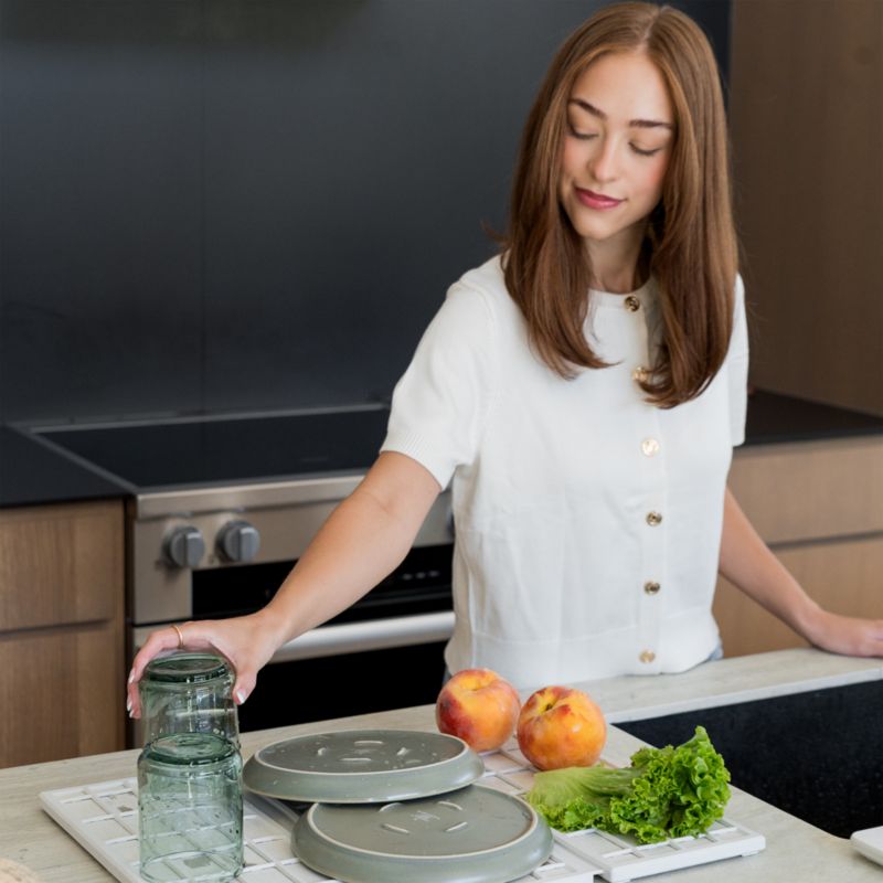 Dorai Home Ridge Dish Pad in Glacier - image 3 of 5